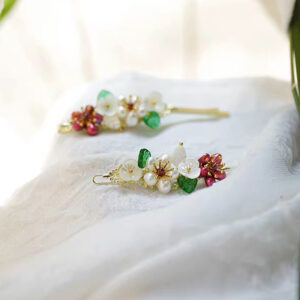 Accessoires cheveux-Fleur grenade