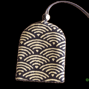 Porte-clés en tissu vague bleue