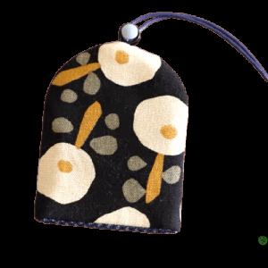 Porte-clés en tissu fleurs